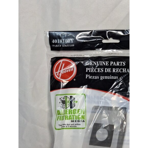 3 Bags, HOOVER Vacuum BAGS Pack Allergen Filtration Type Y, Genuine - Picture 2 of 5